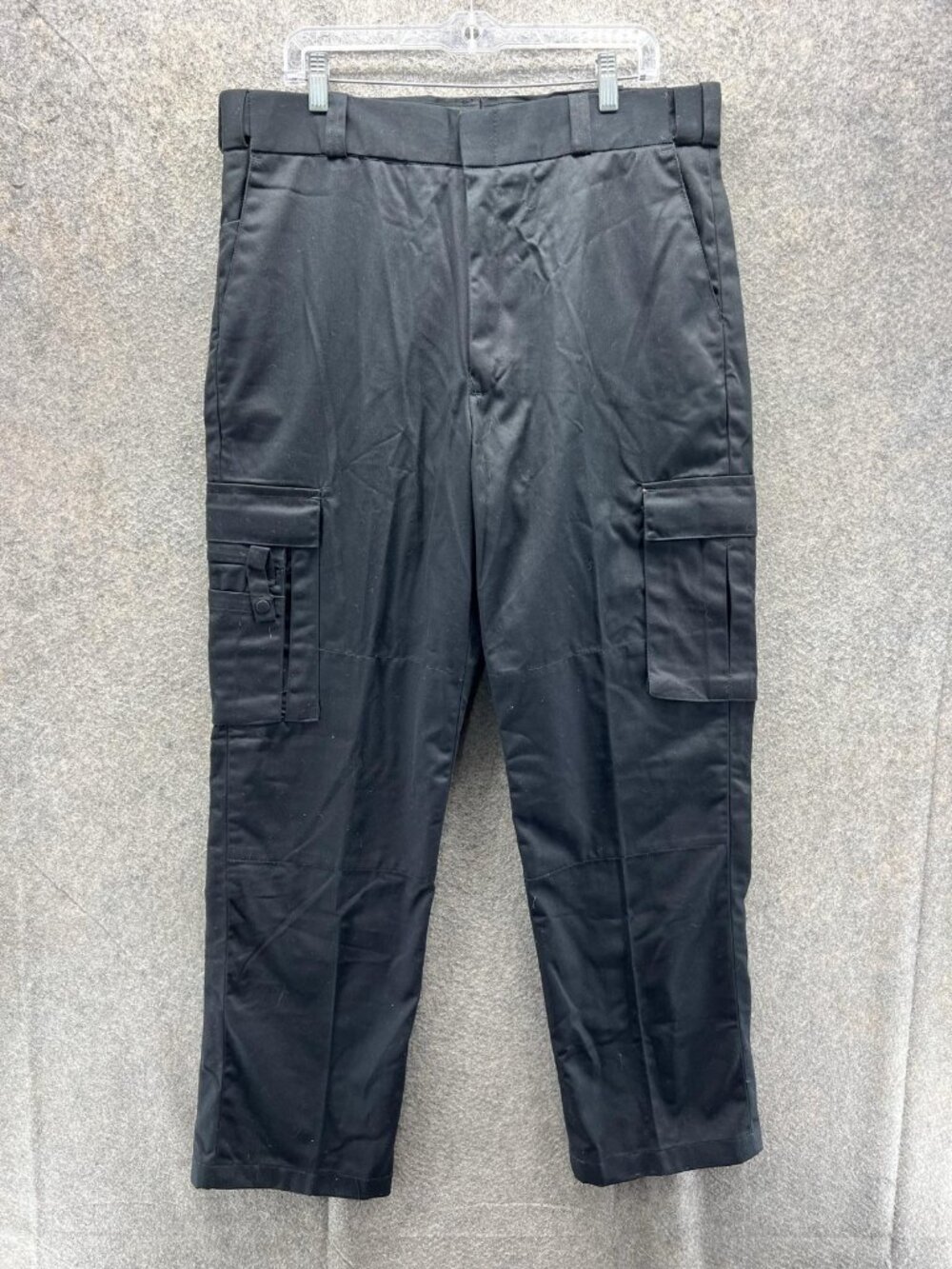TACT SQUAD Pants Men 36 Black Cargo Flat Front Tactical Workwear Uniform